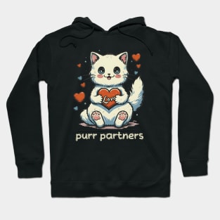 Cat Purr Partners Hoodie